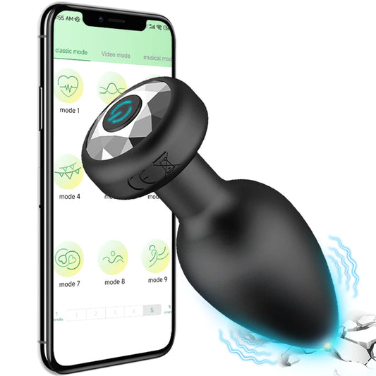 VibeMax: Bluetooth Remote Control Anal Vibrator – 10 Modes of Prostate & G-Spot Pleasure