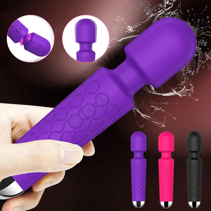 Ultimate Magic Wand: Powerful G-Spot & Clitoral Vibrator – 20 Modes & 8 Intensities