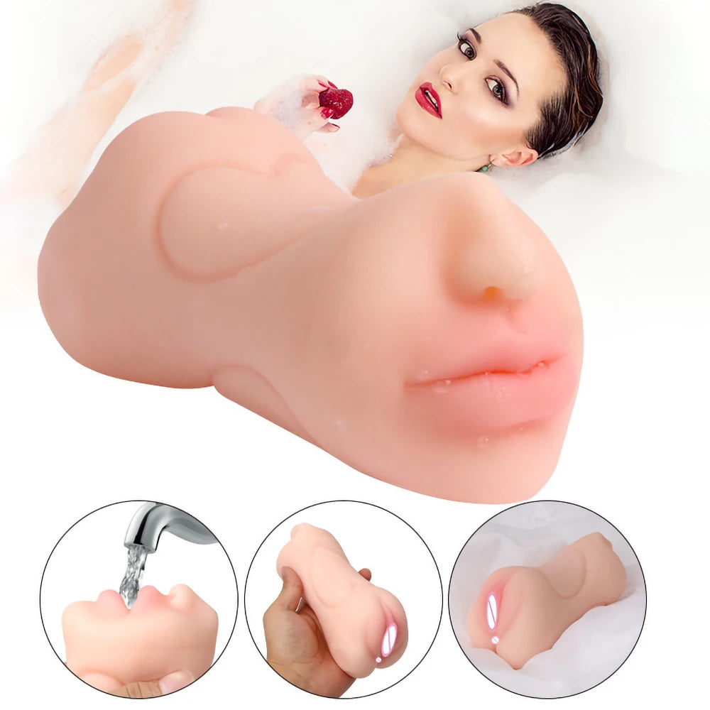 3-in-1 Discreet Male Stimulation Toy | Multipurpose Silicone Pleasure Device