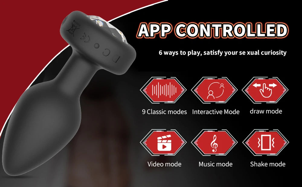 VibeMax: Bluetooth Remote Control Anal Vibrator – 10 Modes of Prostate & G-Spot Pleasure